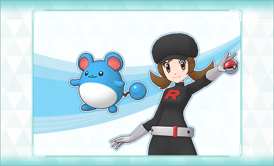 コトネ（スペシャル）とマリルの公式紹介画像